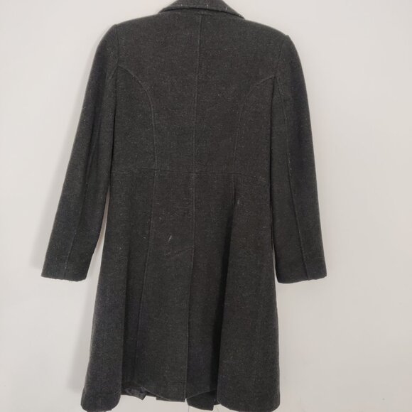 Simon Chang Women's Coat Size 9 / 10 Gray Wool Cashmere Lined Business Casual - Picture 4 of 9